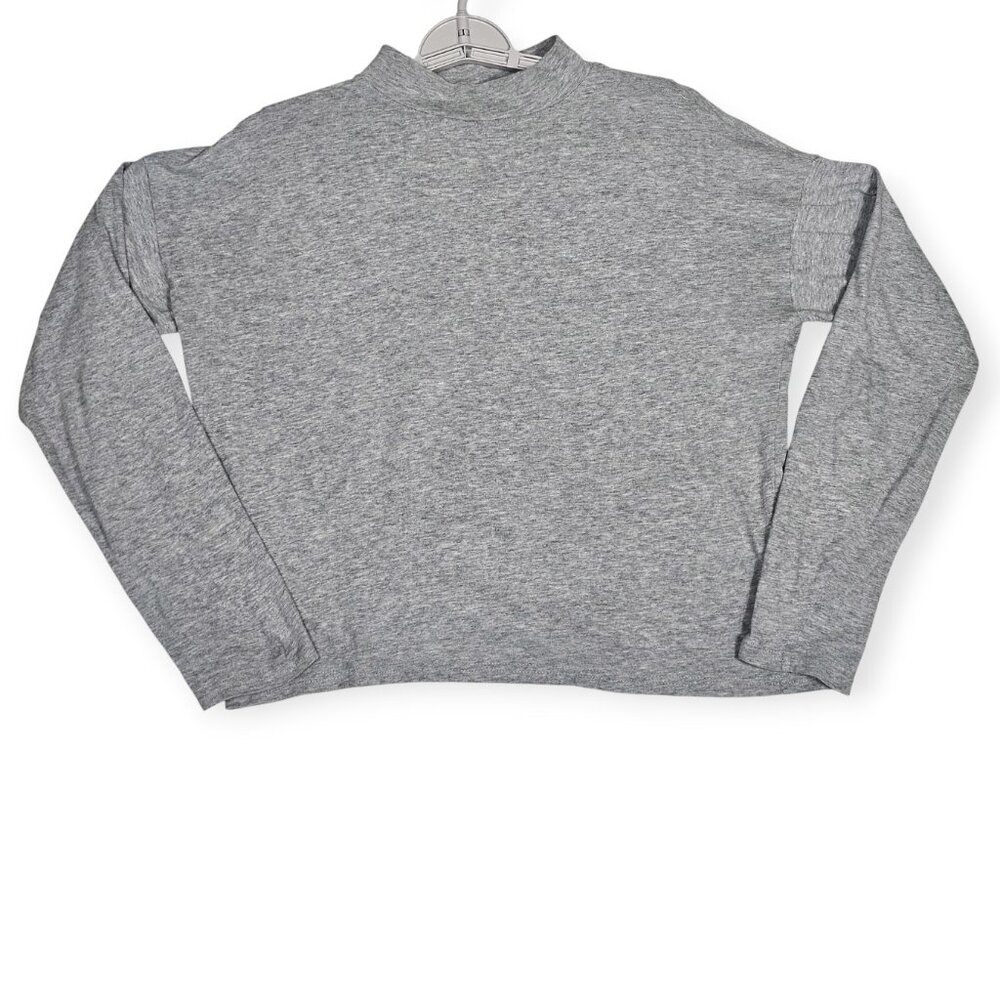 Everlane | Mock Neck Long Sleeve Top | Women's | Small Petite | Gray